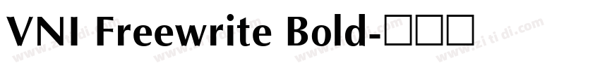 VNI Freewrite Bold字体转换
